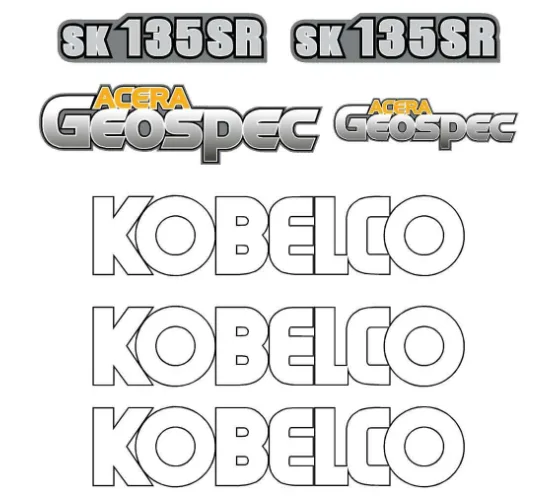 Kobelco SK135SR Dekaler repro