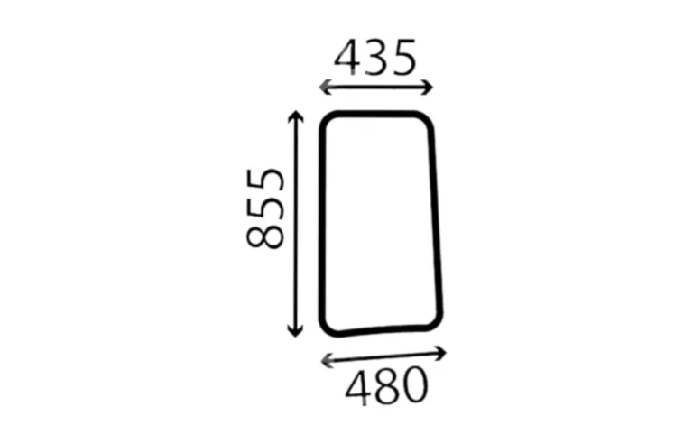 Glassrute Side Venstre Bakre